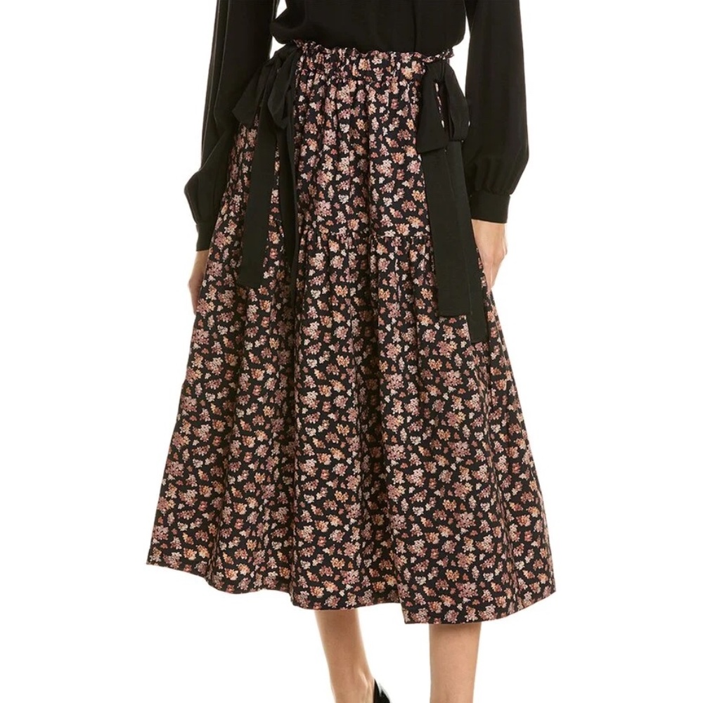 WeWoreWhat Poplin floral skirt (revolve)